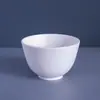 Salón de Belleza Tallas Grandes Mascarilla Suave de Silicona Bowl Blanco Mascarilla Suave Bowl para Mascarilla de Barro Herramienta para Algas Marinas Bowl Sin Olor