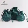 Bolsa Arco Bolsa de Cordão, Bolsa para Armazenamento de Joias, Bolsa de Brocado Flor de Onda, Bolsa de Tecido para Embalagem de Joias