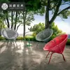 Conjunto de Sofá para Jardim de Villa ao Ar Livre Cadeira de Rattan para Pátio de Lazer Cama de Descanso em Formato de Pétala Conjunto de Sofá e Cadeira para Hotel e Pousada