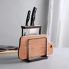 Estante para cuchillos y tablas de cortar estilo japonés estante para tablas de cortar estante para tapas de ollas almacenamiento de cuchillos y tablas de cortar estante de almacenamiento multifuncional acabado de cocina arte en hierro