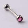 Clavo de titanio G23 nuevo transfronterizo con lengua de flash 4 mm diente interno mini Aobao aro para la lengua 14g perforación decoración de lengua de rosca interna