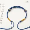 Trenza Sencilla de Cuatro Hilos Semiacabado Cuerda Trenzada Hecha a Mano Cuentas de Transferencia Doradas Duras Pulsera Zodiacal para Hombres y Mujeres Hilo Rojo