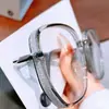 Nuevas Gafas Poligonales de Moda Anti Luz Azul para Miopía para Mujer, Se Pueden Personalizar con Graduación, Montura Brillante de Cielo Estrellado, Sensación Elegante y de Alta Gama