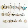 Lazo Dorado Transfronterizo con Elementos de Mariposa Lindos Incrustados con Diamantes, Materiales y Decoraciones Creativas Italianas Multifuncionales para Zapatos DIY