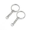 Venta Caliente Transfronteriza Llavero Electrochapado Anillo de Metal con Cadena Colgante Ojo de Carnero DIY Llavero Colgante Anillo de Hierro Accesorios