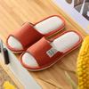 Pantuflas de lino para hombre, de verano, para casa, interior, antideslizantes, con suela suave, silenciosas, para suelo de madera, para oficina y pareja