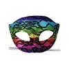 Nueva Máscara de Encaje de Gato Roti con Estampado de Serpiente de Halloween Máscara de Baile de Máscaras de PVC Máscara para Ojos de Disfraz para Ambiente de Fiesta