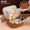 Novos produtos transfronteiriços Bolsa de cosméticos dividida Grande capacidade Advanced Sense Bolsa de armazenamento de cosméticos multifuncional Design de nicho