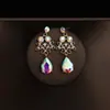 Nuevos Pendientes de Novia 2025 Incrustados con Estilo Clip para Oreja Pendientes sin Perforación Accesorios para Vestido de Brindis Joyería de Boda Pendientes