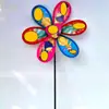 Decoração de Jardim de Girassol Moinho de Vento Lantejoula Laser Girassol Arte a Laser Moinho de Vento