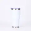 Comercio exterior taza de coche de 20 oz/30 oz acero inoxidable taza aislada de gran capacidad taza de coche portátil para exteriores con asa taza para hielo