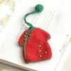 Colgante de Cheongsam Tejido, Colgante de Bolso Hecho a Mano Puro, Llavero con Diseño de Bandera, Llavero con Colgante de Girasol