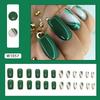 Piezas de arte de uñas con estilo de comercio exterior europeo y americano, pequeñas, frescas, lindas, multicolores, armadura de desgaste, sentido avanzado, parche de uñas postizas