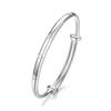 Pulseira feminina S999 palavra impressa prata trevo de quatro folhas moda personalidade para enviar namorada para enviar amigas presente de aniversário