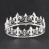 Tocado Metálico de Corona Redonda para Hombre Europeo y Americano, Accesorios Decorativos para el Cabello de Adulto para Actuación Escénica de Hombre y Mujer, Corona de Rey de Cumpleaños