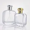 Al por mayor en stock Botella de Perfume Cuadrada Plana de 100 ml con Tapa de Bayoneta, Botella Recargable con Atomizador Patrón de Diamante de Cocodrilo, Botella de Perfume de Gama Alta