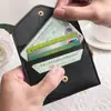 Moda Nuevo Mini Para Mujer Ultradelgado Llavero Portatarjeta de Autobús para Mujer Porta Licencia de Conducir Cambio Tarjeta Bancaria