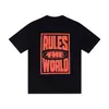Camiseta de manga corta unisex de verano, marca europea y americana de tendencia transfronteriza Cort, logo de Alcatraz en el pecho, estampado en la espalda, corte holgado.