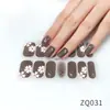 ZQ Adesivo de Unha Estéreo Branco Adesivo Completo Patch de Nail Art à Prova d'Água Sentido Avançado Vento Simples Cola Esmalte de Unha Atacado
