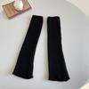 Otoño e invierno cubre piernas acampanado color sólido calcetines apilados cálidos simples calcetines micro-pantorrilla primavera y otoño botas de punto ajustadas