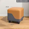 Banqueta pequena para casa sala de estar mesa de centro banqueta de sofá luxo leve madeira maciça banquinho pequeno confortável para sentar por muito tempo banquinho baixo banqueta resistente para trocar de sapatos