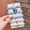 2026 Verano Tela Plisada Dibujos Animados Scrunchies Florales Pasadores para Niñas Scrunchies de Lunares Estilo Dulce