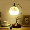 Luminária de mesa chinesa retrô de madeira maciça, estilo europeu, simples, para sala de estar, estudo, quarto, cabeceira, luminária americana romântica, clássica, com dimerização
