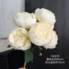 Peônia artificial simulada de 7 cabeças para decoração de casa, flor de peônia artificial para decoração de cena de casamento