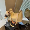 Bolsa de Axila Fashion Retro de Grande Capacidade Feminina 2026 Nova Simples Casual Bolsa de Bolinho Estilo Coreano Bolsa de Ombro Único Portátil Feminina