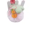 Llavero de Coche de Imitación de Piel de Conejo, Colgante de Bola de Peluche Súper Lindo para Mochila, Regalo de Cumpleaños para Mujeres