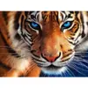 Suministro Exclusivo Transfronterizo de Pinturas de Diamantes 5D, Arte de Tigre Animal con Diamantes Completos para Decoración de Sala de Estar en Casa, Venta al por Mayor desde el Fabricante