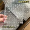 Caja de Empaque para Gomas de Pelo Hechas a Mano, Caja de Regalo Transparente de PVC para Pasadores de Pelo Personalizados, Tarjeta de Papel Impresa Plegable para Accesorios de Pasadores de Pelo
