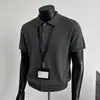 Cárdigan de punto con solapa, botones, manga corta, vintage, simple, verano, casual, versátil, corte holgado, camiseta para ir al trabajo