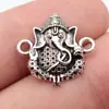 19x19mm 1.5g Plata Antigua Accesorios para Joyería DIY Directo del Fabricante Conector de Ganesha Indio