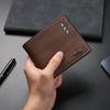 Ventas Directas de Fábrica Nueva Cartera para Hombre al por Mayor Corta Juvenil Delgada Cuero Suave Cartera Simple Tendencia de Moda Cartera