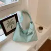 Bolsa Tote Xadrez Trançada Tridimensional Verde Menta Fresco, uma bolsa de ombro legal e descontraída para jovens que vão trabalhar ou fazer compras