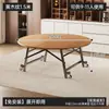 Mesa de Jantar Dobrável, Mesa Redonda Doméstica, Mesa de Jantar, Aluguel de Apartamento Pequeno, Mesa e Cadeiras de Jantar Dobráveis de Instalação Rápida e Gratuita com Mesa Giratória