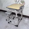Atacado de Fabricantes de Mesas e Cadeiras para Estudo, Cadeiras Vazadas Termoformadas, Conjuntos de Mesas em L para Sala de Aula, Mesas Ajustáveis