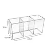 Balde de Armazenamento para Pincéis de Maquiagem de Mesa Balde de Armazenamento para Lápis de Sobrancelha Caixa de Armazenamento para Pincéis de Sombra Porta-Canetas Multifuncional para Estudantes
