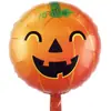 Variedade de balão de alumínio de Halloween decoração de festa de Halloween cabeça de abóbora fantasma morcego gato preto layout de balão