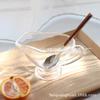 Tazón para Salsa con Asa de Vidrio Estilo Nórdico Hogar Creativo Transparente Tazón para Aderezo Utensilios de Cocina Tazón de Vidrio