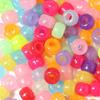 Miçangas Pony Miçangas Pony trança suja furo grande miçangas barril cor sólida rosa cebola miçangas transparentes miçangas DIY acessórios para joias
