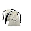 Bolsa de tela a prueba de polvo hecha a mano, bolsa de cordón de algodón y lona personalizada de fábrica, para joyas, polvo de cojín de aire, afeitadora, tarjeta