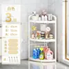 Estante de Almacenamiento para Baño, Estante de Esquina para Baño de Pie, Organizador de Almacenamiento para Espacios Pequeños, Almacenamiento para Esquina del Inodoro