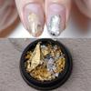 Uñas de Arte de Grado Joyería Lámina de Oro Celebridad de Internet Abusiva Lámina de Plata Papel Textura Tono Color Lámina Decorativa para Uñas Lámina de Oro Roto