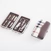 Grade branca de 7 peças conjunto beleza cortadores de unhas ferramentas terno aço carbono cortadores de unhas cortadores de unhas boxed publicidade