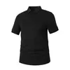 Suministro en vivo 220 gramos de polo de herramientas pesadas para hombre de alta calidad para hombre con solapa camiseta casual de negocios ligera manga corta