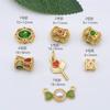 Contas de Ouro Antigas Contas Soltas Preservação de Cor E-commerce DIY Acessórios para Pulseira Pulseira com Contas Espaçador Material para Joias
