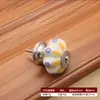 Manija para Puerta de Gabinete de Mueble Manija para Cajón Estilo Europeo Moderno Simple Pastoral Calabaza Cerámica Gabinete Armario Manija de un Agujero