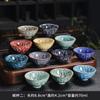 Taza individual de cerámica Yaochang con esmalte Tenmoku, Taza de maestro personal, Taza grande de degustación, Taza cónica, Bol de té